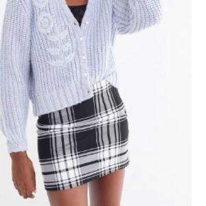 Urban Outfitters Out To Play Plaid Mini Skirt